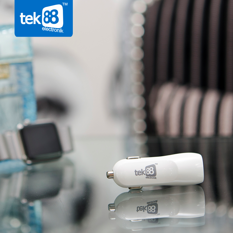 Tek88 RapidCharge 2-Port Car Charger